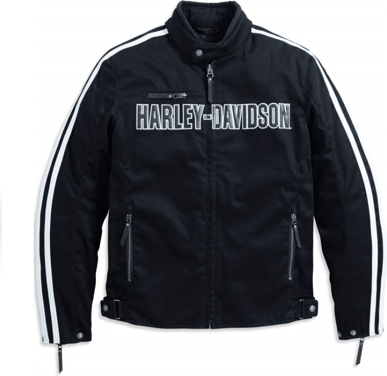 HARLEY-DAVIDSON Herren Motorradjacke Rally Riding Biker 98163-17EM Schutzjacke herausnehmbaren Protektoren Abriebfeste Wasserdicht Schwarz, M