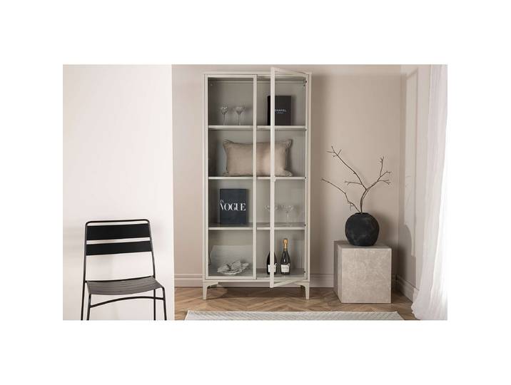 Vitrine Piring 90 x 190 x 40cm Beige