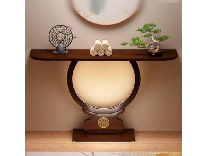 Moderner schmaler Konsolentisch mit Ablage, ideal für Flur und Wohnzimmer Platzsparend, robuste konstruktion, vielseitiger flurtisch, einfache montage(39.4 (100cm))