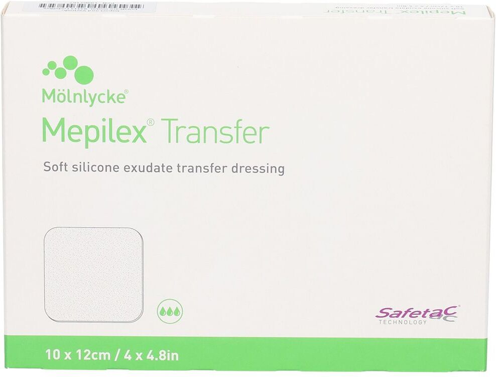 Mepilex Transfer Schaumverband 10x12 cm steril 5 St Verband