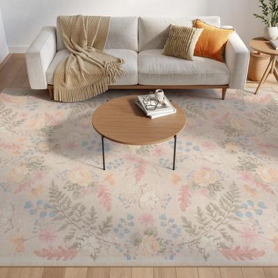 Nourison Botanical Washables Indoor only Floral Patterned Area Rug