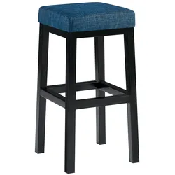 CLP Barhocker Taylor B80 Stoff   Farbe: blau