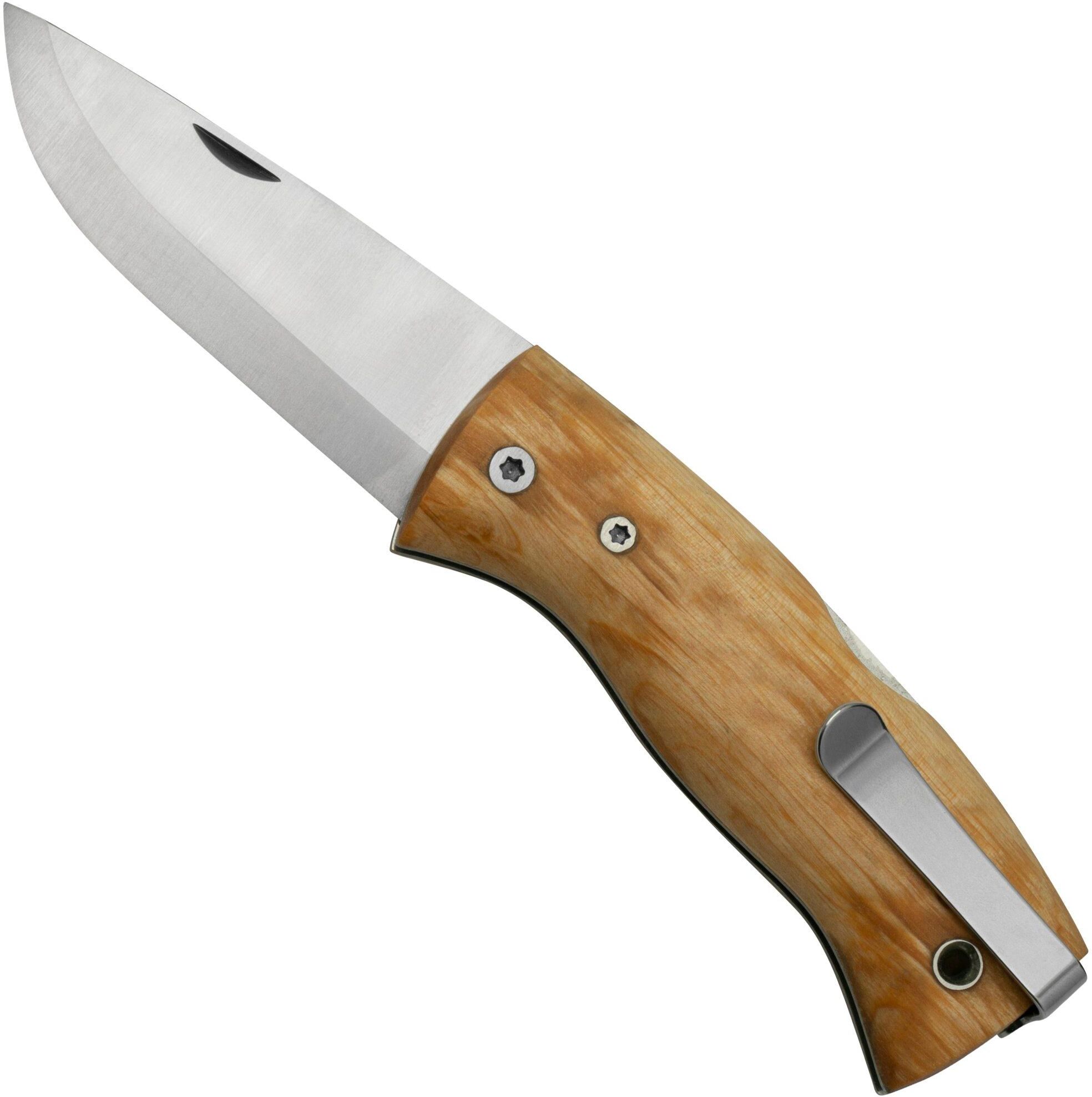 Helle Nipa 200657 Curly Birch, coltello da tasca bushcraft