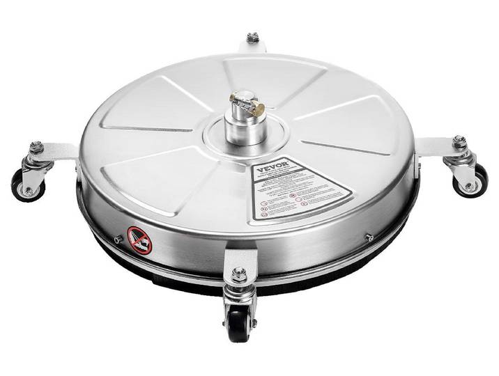 VEVOR 465 mm Nettoyeur haute pression de surface\, Nettoyeur de surface en acier inoxydable\, Max. Pression 4000 PSI\, raccord rapide 1/4 pouce\, pour béton\, terrasse\, pont