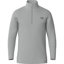 New Balance, Herren, Funktionsshirt, Space Dye 1/4 Zip (XL), Grau