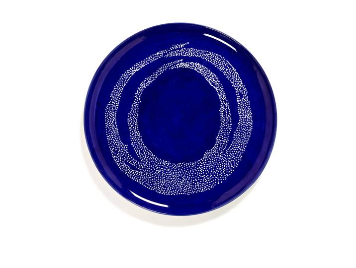 Serax Plat à service Ottolenghi Feast Ø35 cm Dark blue dots-white