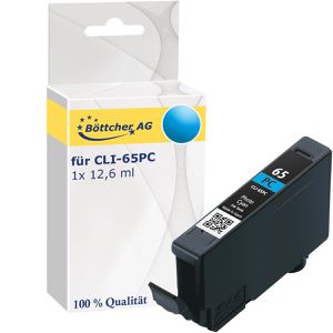 kompatibel für Canon CLI-65PC, Tinte, 12,6 ml, Foto cyan