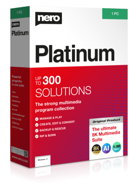 Nero Platinum Suite 2026 unbegrenzte Laufzeit
