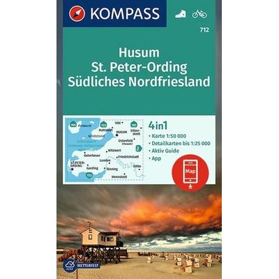 KOMPASS Wanderkarte 712 Husum, St. Peter-Ording, Südliches Nordfriesland 1:50.000, Sonstige von , KOMPASS Freytag & Berndt, 978-3-99044-757-4