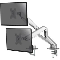 KIMEX - Full Motion Desktop-Halterung für 2 PC-Monitore 17"-32", grau