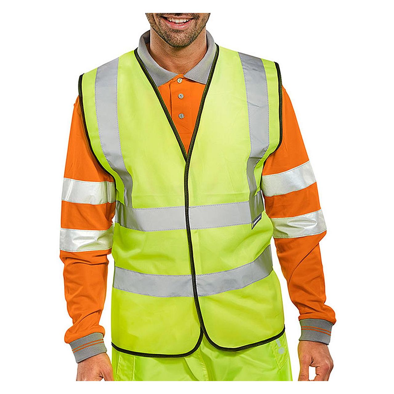 B Seen Weste Hi-Vis Orange S (S) (WCENGS)