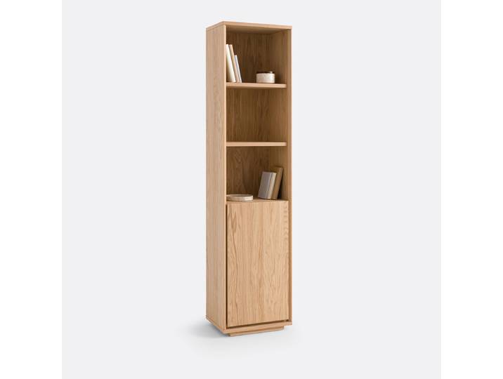 LA REDOUTE Bibliothèque en plaqué chêne Norrem Beige Coloris Chêne