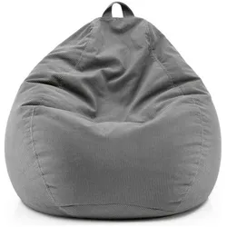 Lumaland, Sitzsack, Sitzsack 185 l Comfort Polyester (PES), Grau, Tiefe