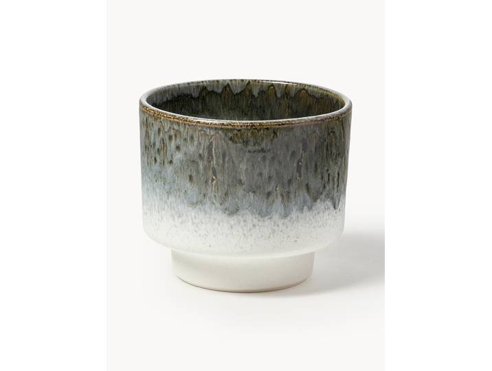 Cache-pot émaillé Solis, haut. 13 cm