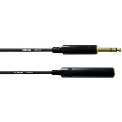 Cordial CFM 7,5 VK Audio Verlängerungskabel [1x Klinkenstecker 6.35 mm - 1x Klinkenbuchse 6.35 mm] 7.50 m
