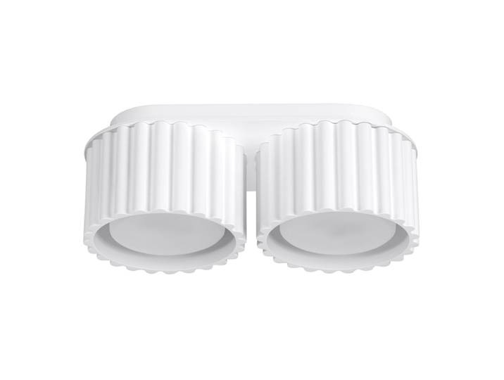 Plafonnier Aluminium Blanc Gx53 2 Aura