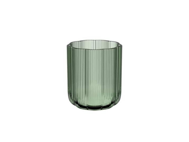 Villeroy & Boch – Fleur Gifts Vase, Höhe: ca. 15 cm, Grün, Florale Glasvase für frische Blumenakzente, Hochwertiges Glas