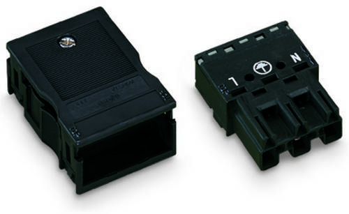 WAGO 770-113 Netz-Steckverbinder WINSTA MIDI Stecker, gerade Gesamtpolzahl: 3 25A Schwarz 25St.