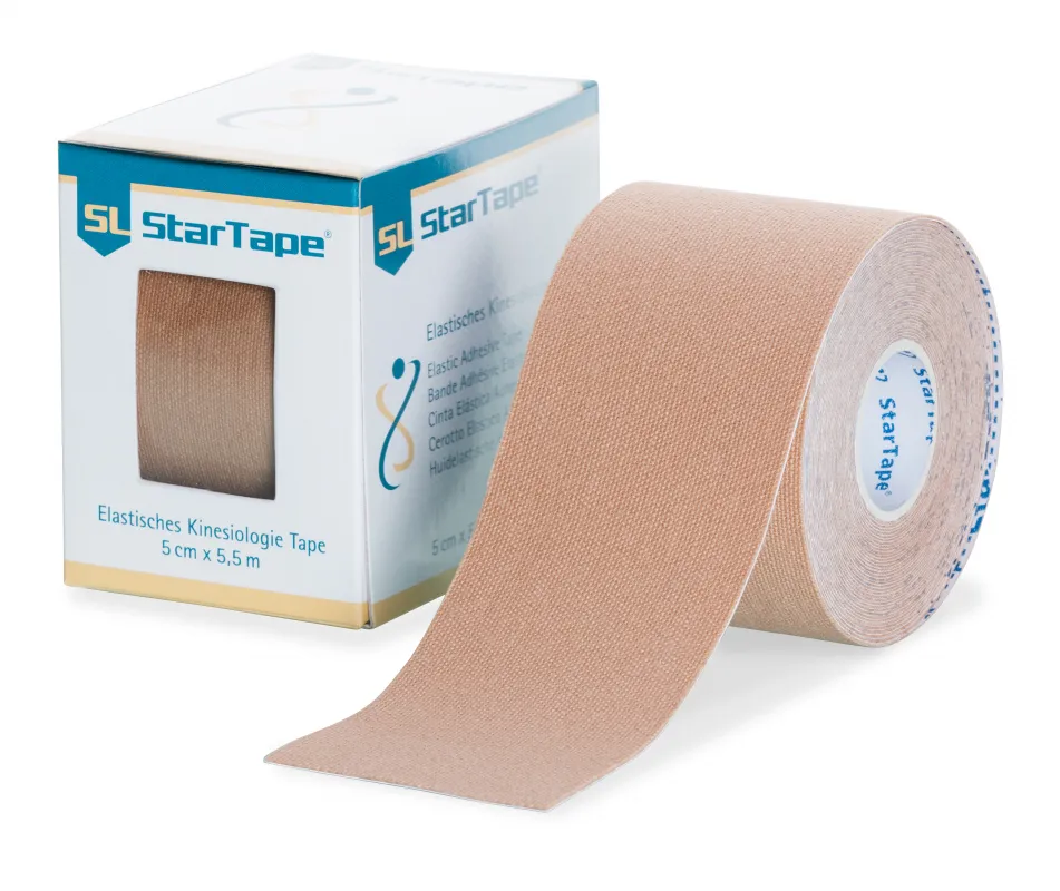 SL Akupunktur GmbH SL StarTape® Kinesiologie Tape 5 cm × 5,5 m, Beige 1545603