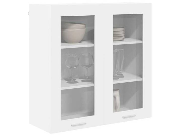 BEAU Blanc Placard suspendue - ZENCORE - Armoire Murale Blanc 80x31x80cm - bois d'ingénierie LH87725