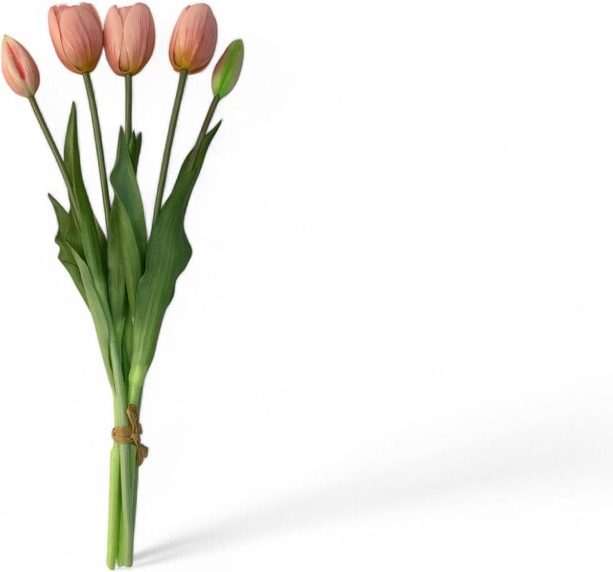 WinQ Kunsttulpen Roze Realtouch - 5 stuks zijden kunstbloemen