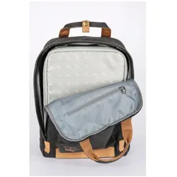 Kalahari GOPE K-52 Rucksack canvas schwarz (Fotorucksack, Kamera Schultertasche), Kameratasche, Braun, Grau