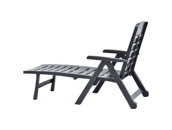 Chaise longue pliable Plastique Anthracite XID