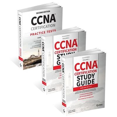 CCNA Certification Study Guide Volume 1, Volume 2, and Practice Tests Kit, Taschenbuch von Donald Robb,Jon Buhagiar,Todd Lammle, Wiley,