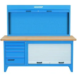 Gedore, Werkbank + Arbeitsbock, 6618210 Werkbank (200 cm, 87.50 cm)