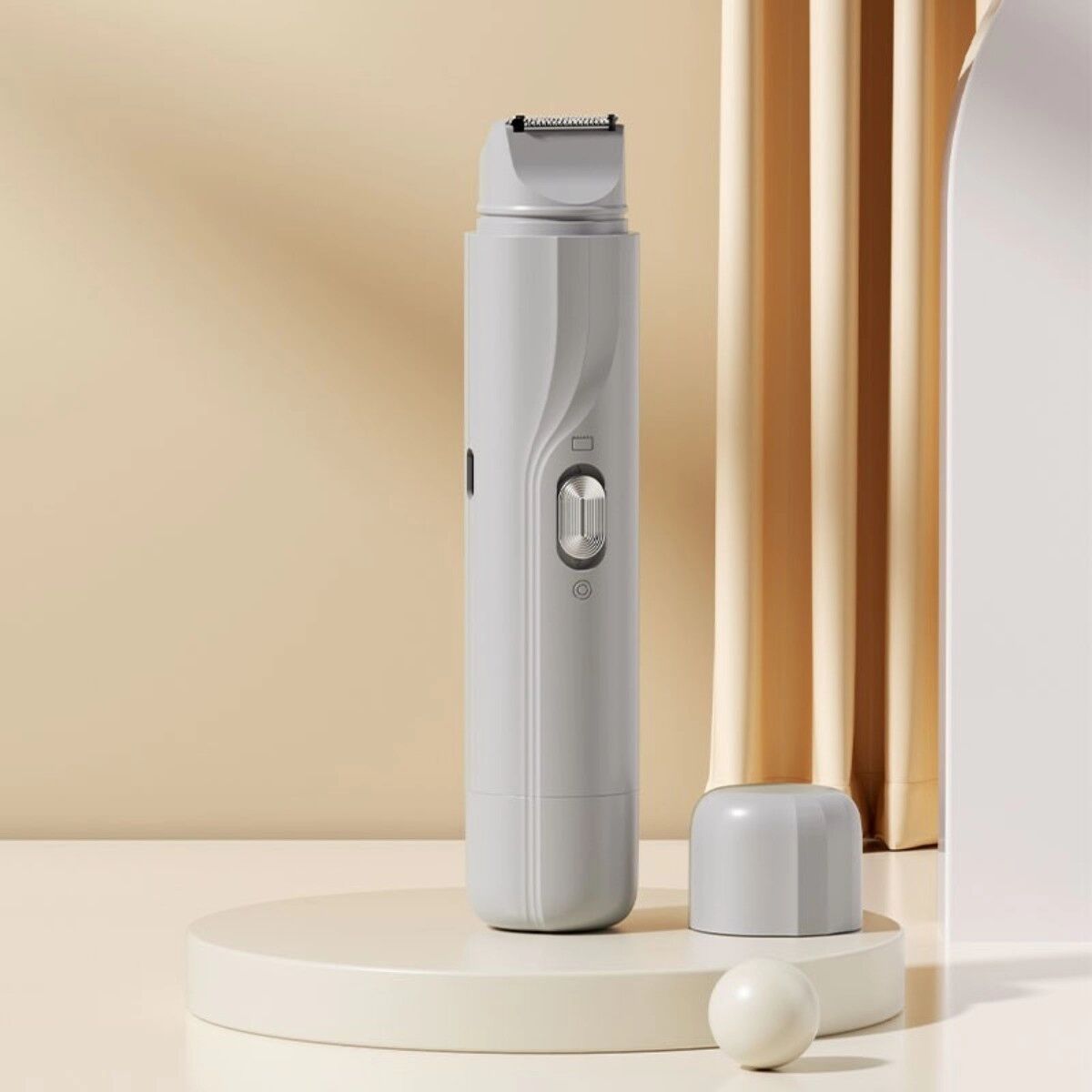 INF Doppelkopf-Elektrischer Haarentferner Trimmer YS-T21 – ABS, Ganzkörper, Unisex, Mehrere Farben Grau