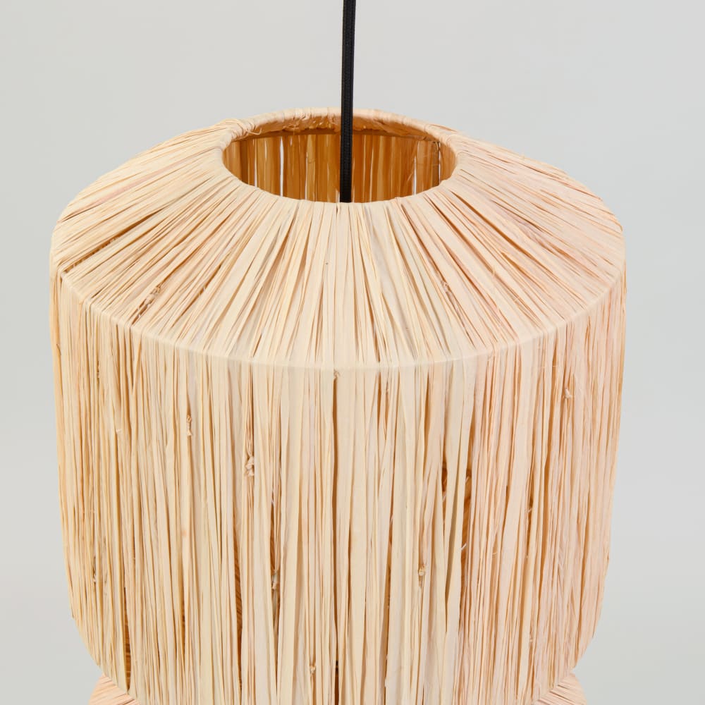Maisons du Monde Suspension en raphia Beige 28x85x28cm