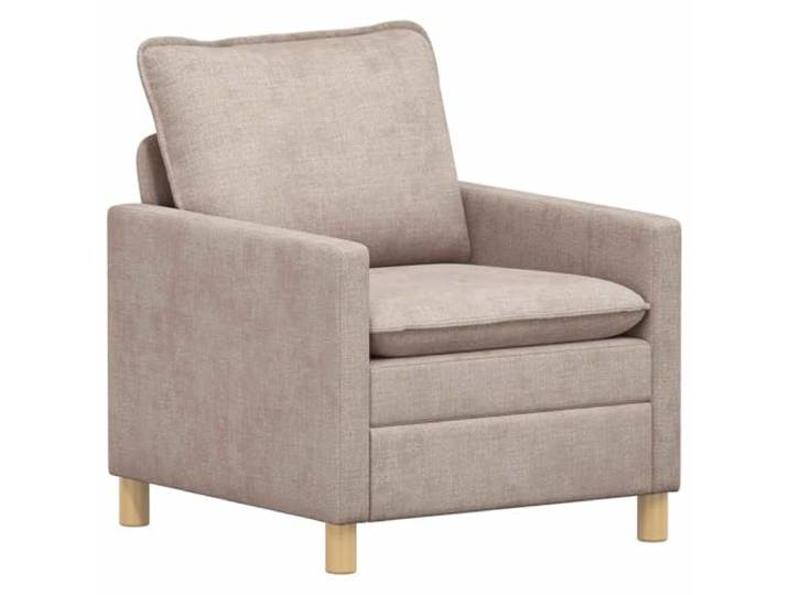 TEKGHUT Sofa Beige 76 x 81 x 87,5 cm Polyester Minimalistische Ästhetik, klare Linien, Sitzecke, Wohnraum, Sperrholz, Metall, Schaum, Faser
