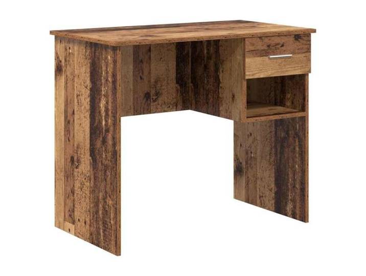 Table de travail - ORVEL - Table Informatique 1 pc pour étudiants - Bois Ancien - 90x49x75 cm - Bois d'ingénierie 71262