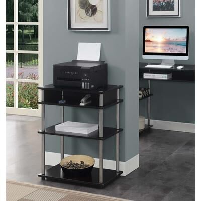 Convenience Concepts Designs2Go No Tools Printer Stand with Shelves