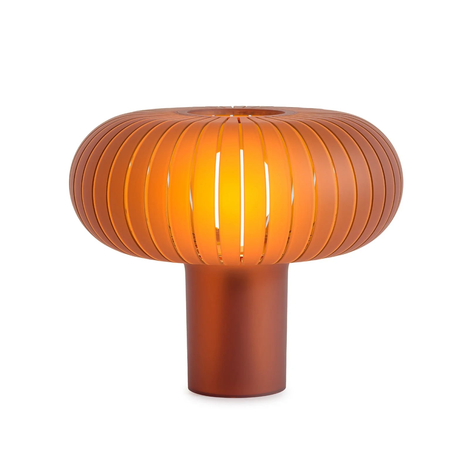 Kartell Tafellamp Teresa Frozen, Amber, Dimbaar, E27, Mushroom Design, Kunststof