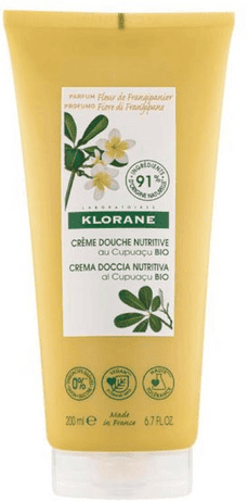 Klorane Crema Doccia Nutritiva Al Burro Di Cupuacu Bio Profumazione Fiori Di Frangipane 200 ml