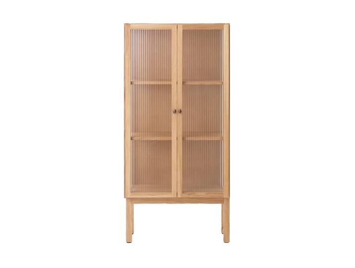Audo Copenhagen Curiosity Schrank mit Glastüren 143 cm Oak