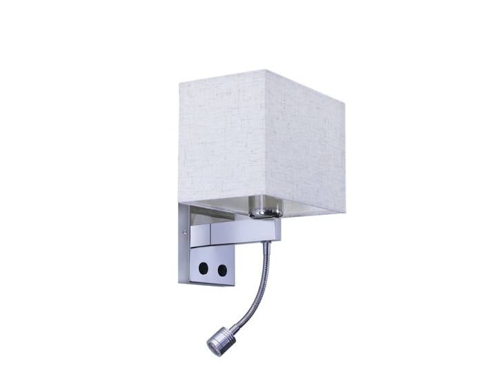 Applique murale fer couleur chrome 36x17x20cm led