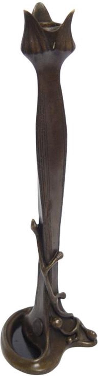 Art Nouveau Kandelaar van Brons, Hoogte: 29,6 cm