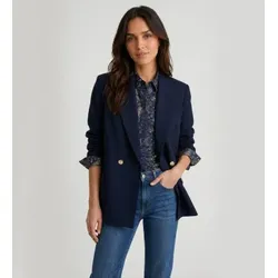 PennyBlack für Damen. 2621046032200 Zweireihiger Blazer aus Cady Bussola in Marineblau (40), Lässig, Polyester