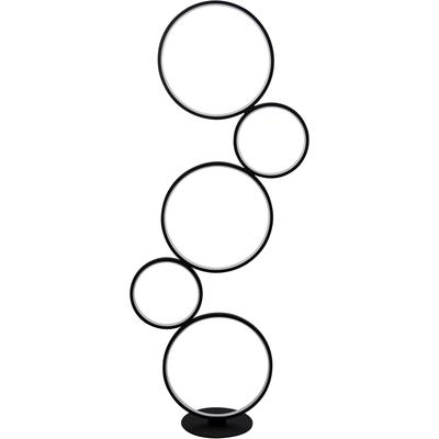 SEARCHLIGHT LED Stehlampe "Stehlampe Cirque, 1-flammig", schwarz (schwarz, weiß und klar), 1, H: 116cm, 1 Stk., Leuchten, Minimalistisches Ambiente, LED Stehlampe