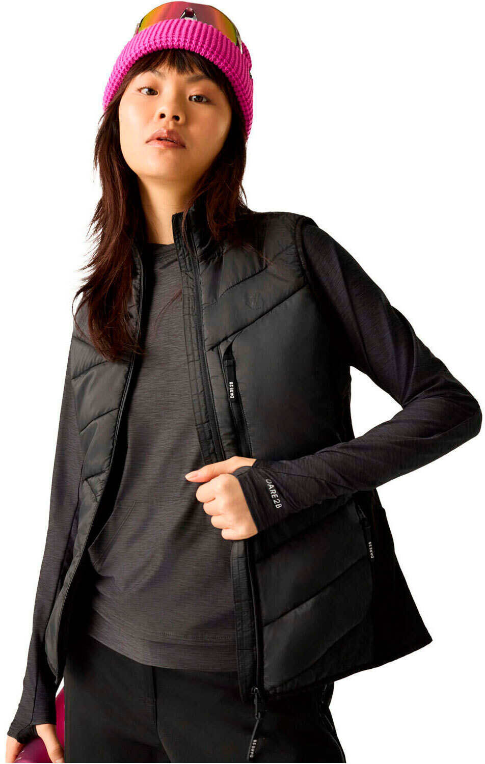 Dare2b aero pd gilet chaleco outdoor mujer Naranja (16)