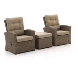 Intenso Mazzano Balkonmöbel-Set Lounge 3-teilig