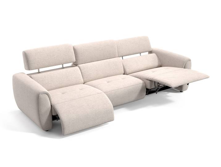 Stoffcouch LIORA 3-Sitzer XXL Sofa Relaxsofa Bigsofa Big Couch elektrisch verstellbar