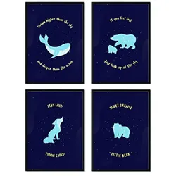 POSTER Set mit 4 Wild Packplatten A4 Schwarzer Rahmen