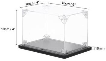 Unique Acrylic Display Case, Dustproof Storage Organizer for Collectibles 1Pc