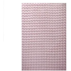 Teppich Wohnzimmer Hochflor Einfarbig Weich Flauschig Waschbar Strapazierfähig Schlafzimmer Rosa 160x230 cm – ALBA von Kadima Design