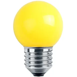 HWH Outdoor LED Deko MiniGlobe, IP44, E27, 1W, GELB, opal BLU-48248