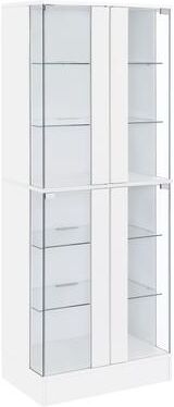 Coaster Cabra 4-door LED Curio Display Cabinet