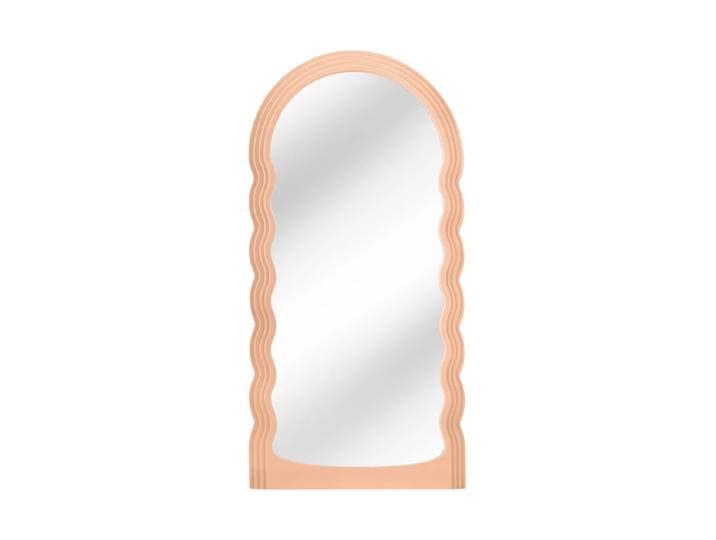 Grosser Design Wandspiegel „Wave“ Pastell Apricot Invicta Interiors